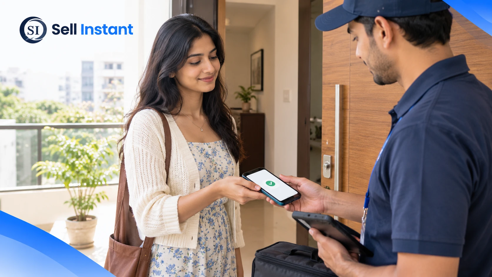 Sell Instant Doorstep Trade-In: Free home pickup, instant verification and direct payment