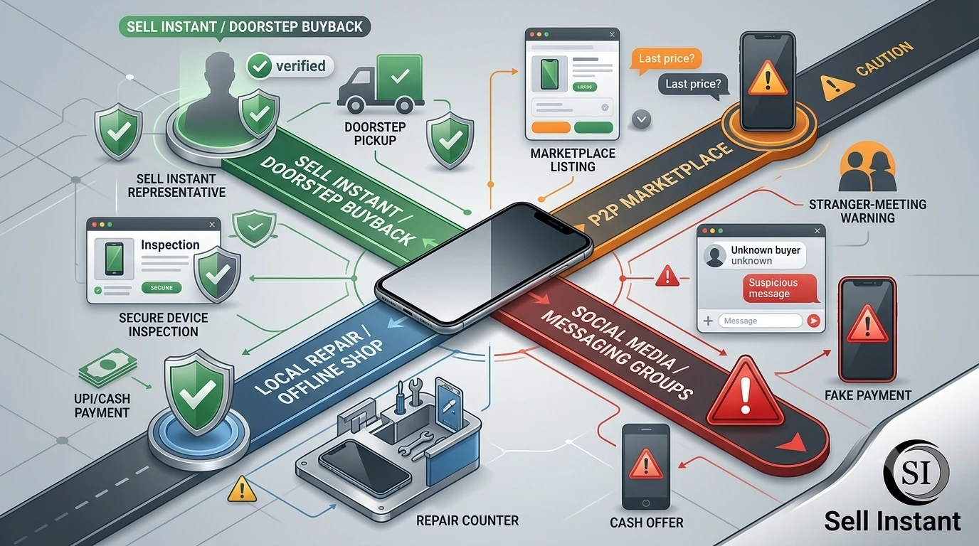 Online phone selling platforms safety comparison