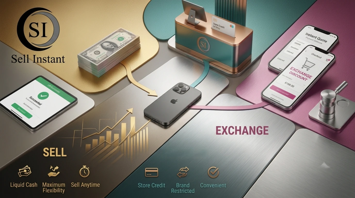 Sell vs trade-in vs exchange comparison table